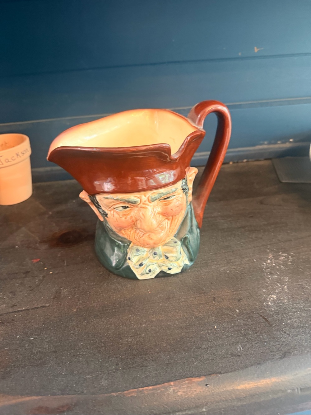 Royal Doulton Brown and Green Character Pitcher